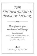 Cover image for The Fischer-Dieskau book of lieder