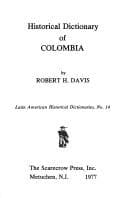 Cover image for Historical dictionary of Colombia