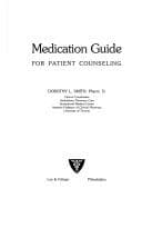 Cover image for Medication guide for patient counseling