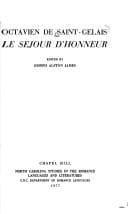 Cover image for Le séjour d'honneur