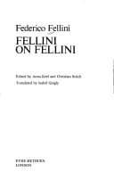 Cover image for Fellini on Fellini