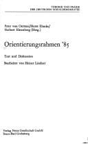 Cover image for Orientierungsrahmen '85