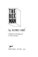 Cover image for The box man.