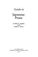 Cover image for Guide to Japanese prose