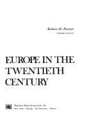 Cover image for Europe in the twentieth century