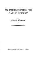 Cover image for An introduction to Gaelic poetry