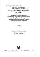 Briefwechsel Hertling-Lerchenfeld 1912-1917