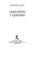Cover image for Cervantes y Quevedo.
