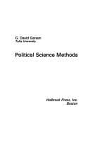 Cover image for Political science methods