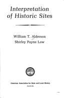 Cover image for Interpretation of historic sites