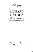Cover image for Richard Mather of Dorchester
