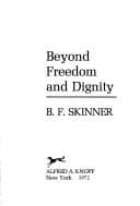 Cover image for Beyond freedom and dignity