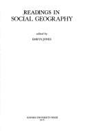 Cover image for Readings in social geography