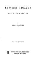 Cover image for Jewish ideals, and other essays.