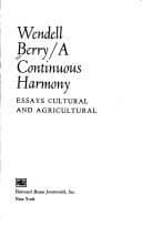 Cover image for A continuous harmony