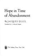 Cover image for Hope in time of abandonment