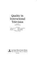 Cover image for Quality in instructional television.