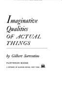Cover image for Imaginative qualities of actual things