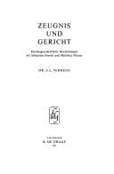 Cover image for Zeugnis und Gericht