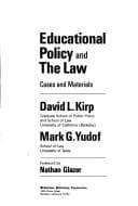 Cover image for Educational policy and the law
