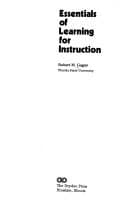 Cover image for Essentials of learning for instruction