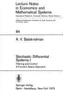 Cover image for Stochastic differential systems