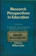 Cover image for Research perspectives in education