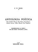 Cover image for Antologia poètica