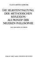 Die Selbstentfaltung der methodischen Reflexion als Prinzip der neueren Philosophie