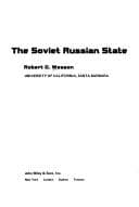 Cover image for The Soviet Russian state.