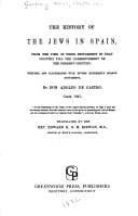 The history of the Jews in Spain