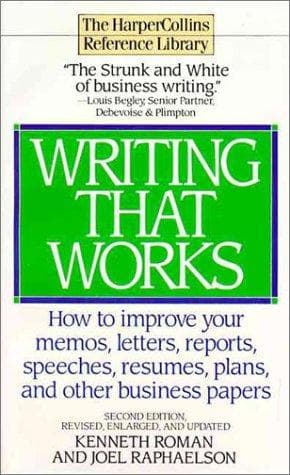 Cover image for Writing That Works - Second Edition