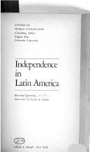Cover image for Independence in Latin America.