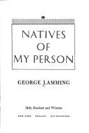 Cover image for Natives of my person.
