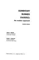 Cover image for Elementary business statistics