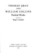 Cover image for Thomas Gray and William Collins
