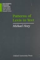 Cover image for Patterns of Lexis in Text (Describing English Language Series)