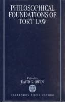 Cover image for Philosophical foundations of tort law