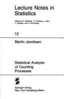 Cover image for Statistical analysis of counting processes