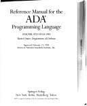 Cover image for Reference manual for the Ada programming language