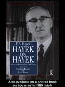 Cover image for Hayek on Hayek