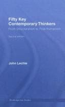 Cover image for Fifty Key Contemporary Thinkers (Routledge Key Guides)