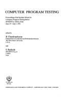 Cover image for Computer Programme Testing