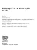 Proceedings of the 5th World Congress on Pain (Pain Research and Clinical Management Series, No 3)