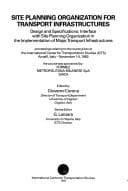Cover image for Site planning organization for transport infrastructures