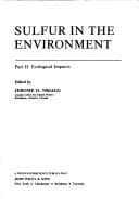 Cover image for Sulfur in the environment