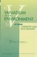 Cover image for Vanadium in the environment