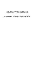 Cover image for Community counseling