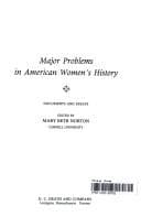 Cover image for Major problems in American women's history