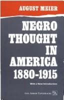 Cover image for Negro Thought in America, 1880-1915